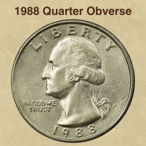 1988-Washington-Quarter-With-Small-Date